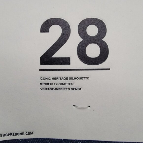 RE/DONE Drainpipe High Rise Jeans Womens 28 Rigid Like Denim Dark Blue - Picture 4 of 9